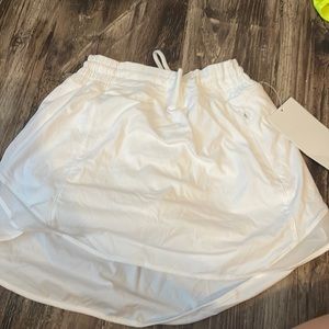 lululemon white hotty hot skirt